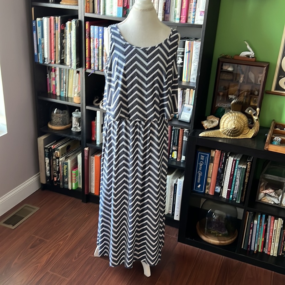 Chevron maxi summer dress